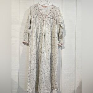 Floral Long Sleeve Nightgown French Country 14/16 see photos for fit